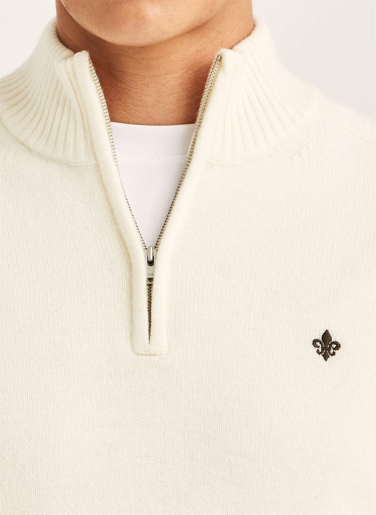 Hertford Half Zip - Off White