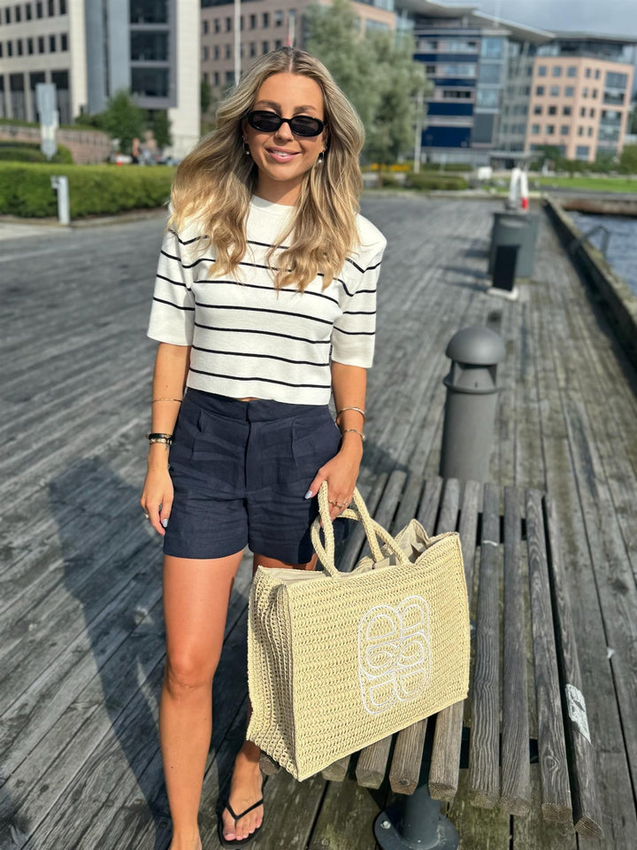 Una Stripe Merino Tee