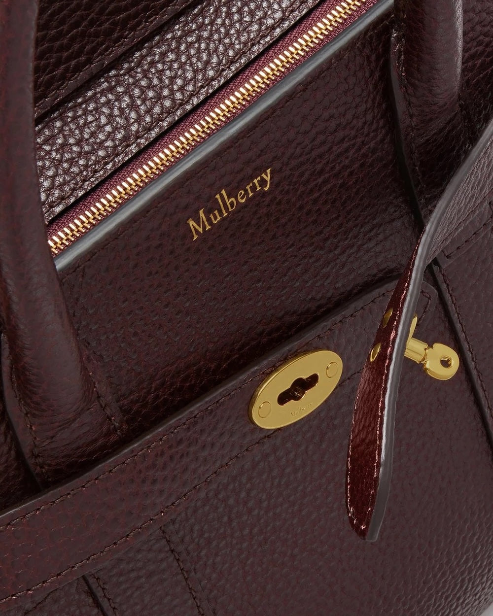 Mini Zipped Bayswater Oxblood Small Classic Grain