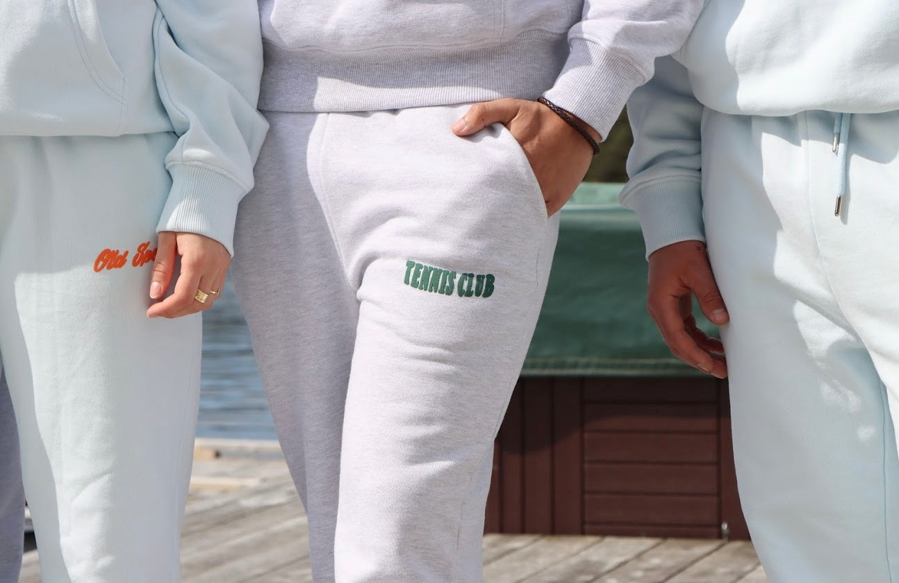 Tennis Club Pants - Lysegrå