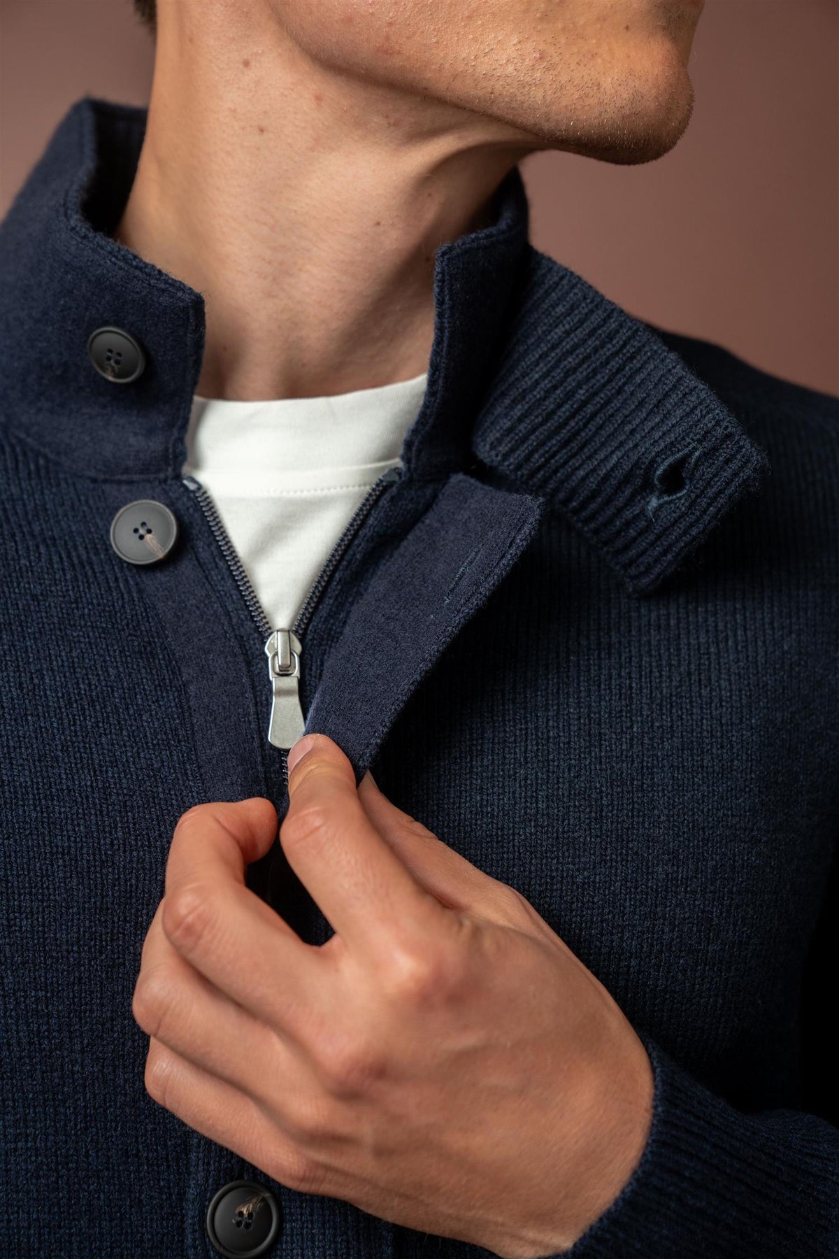 Giubbino Cardigan - Navy