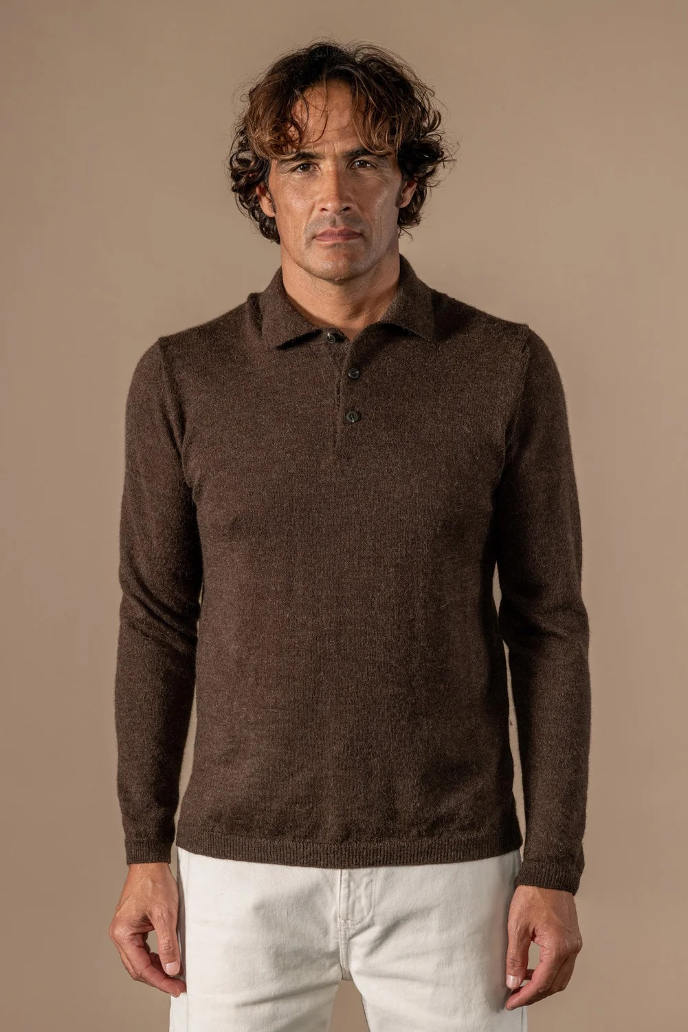 Polo Baby Alpaca - Brown