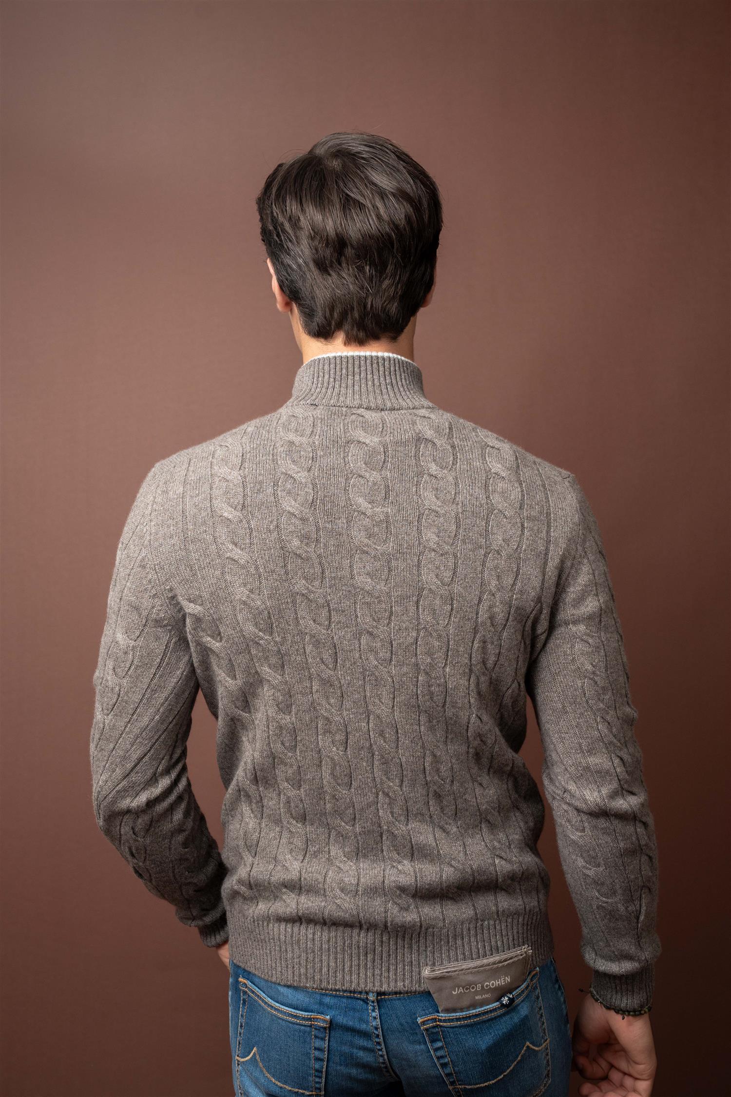 LS Cable Pique - Cashmere - Grey