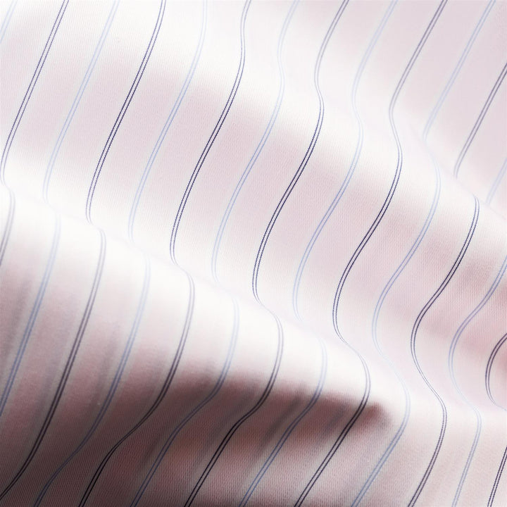 Slim Striped - White Collar - Pink