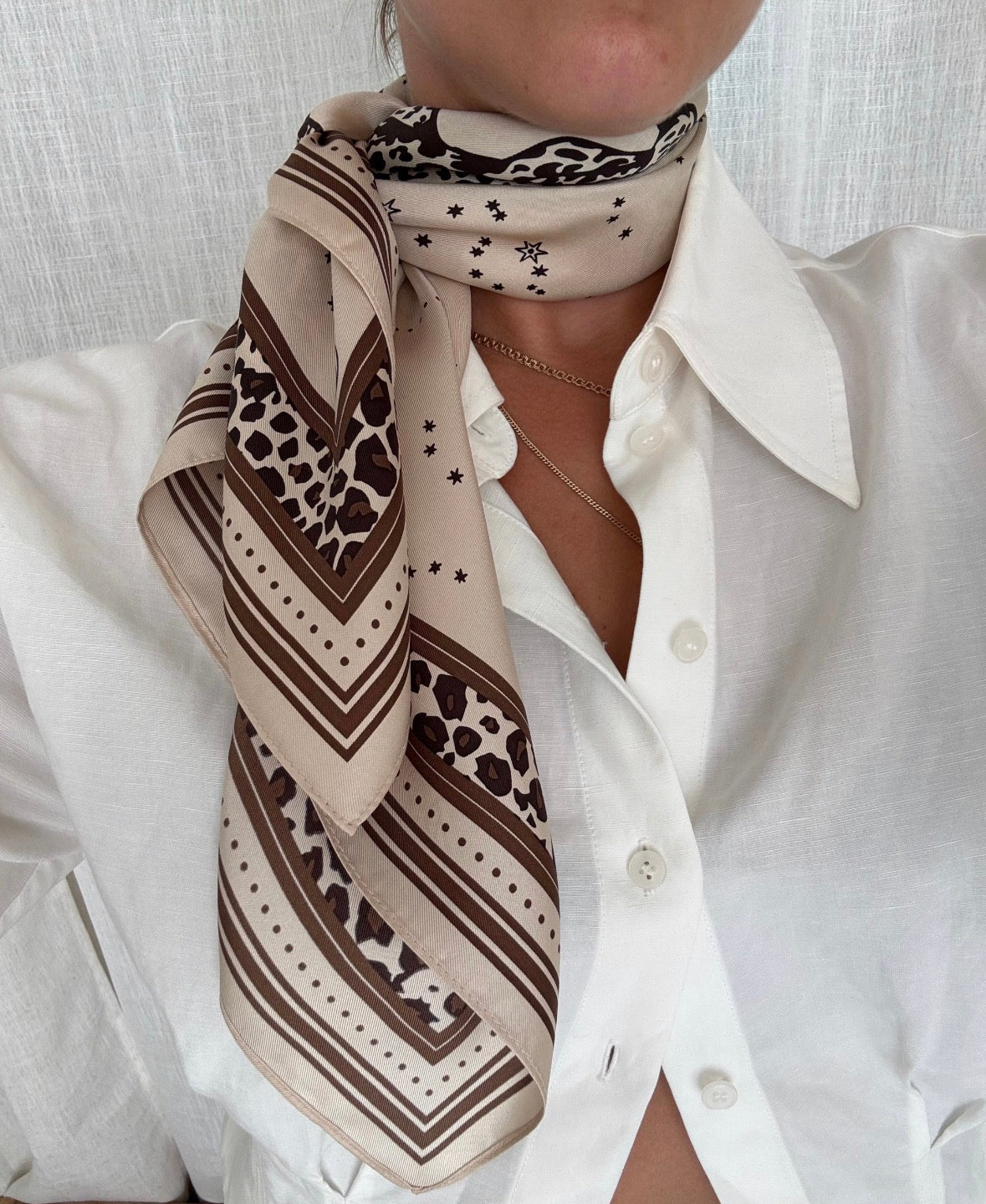 Zodiac scarf - Gemini 65 cm