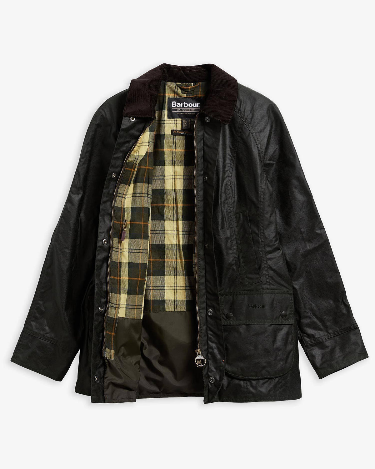 Beadnell Waxed Jacket Sage