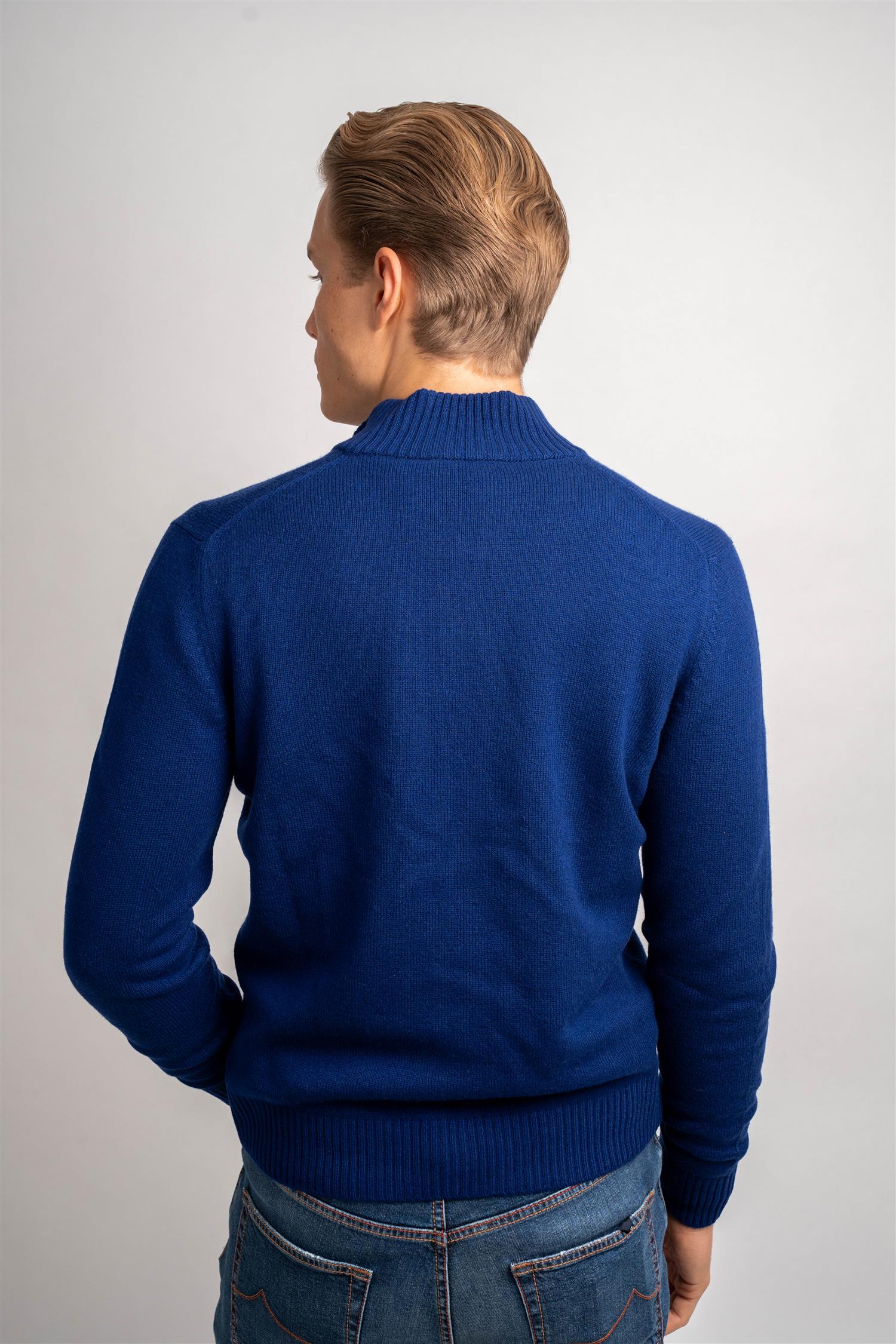 Full Zip Cashmere - Navy