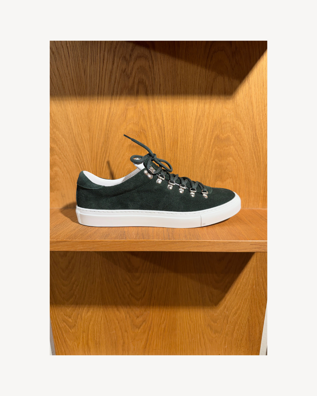 Marostica Low - Bottle Green Suede