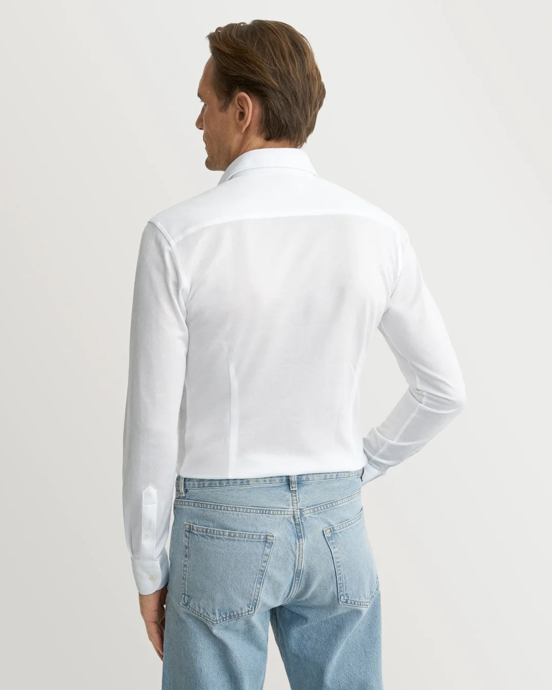Filo di Scozia Knit Shirt - White