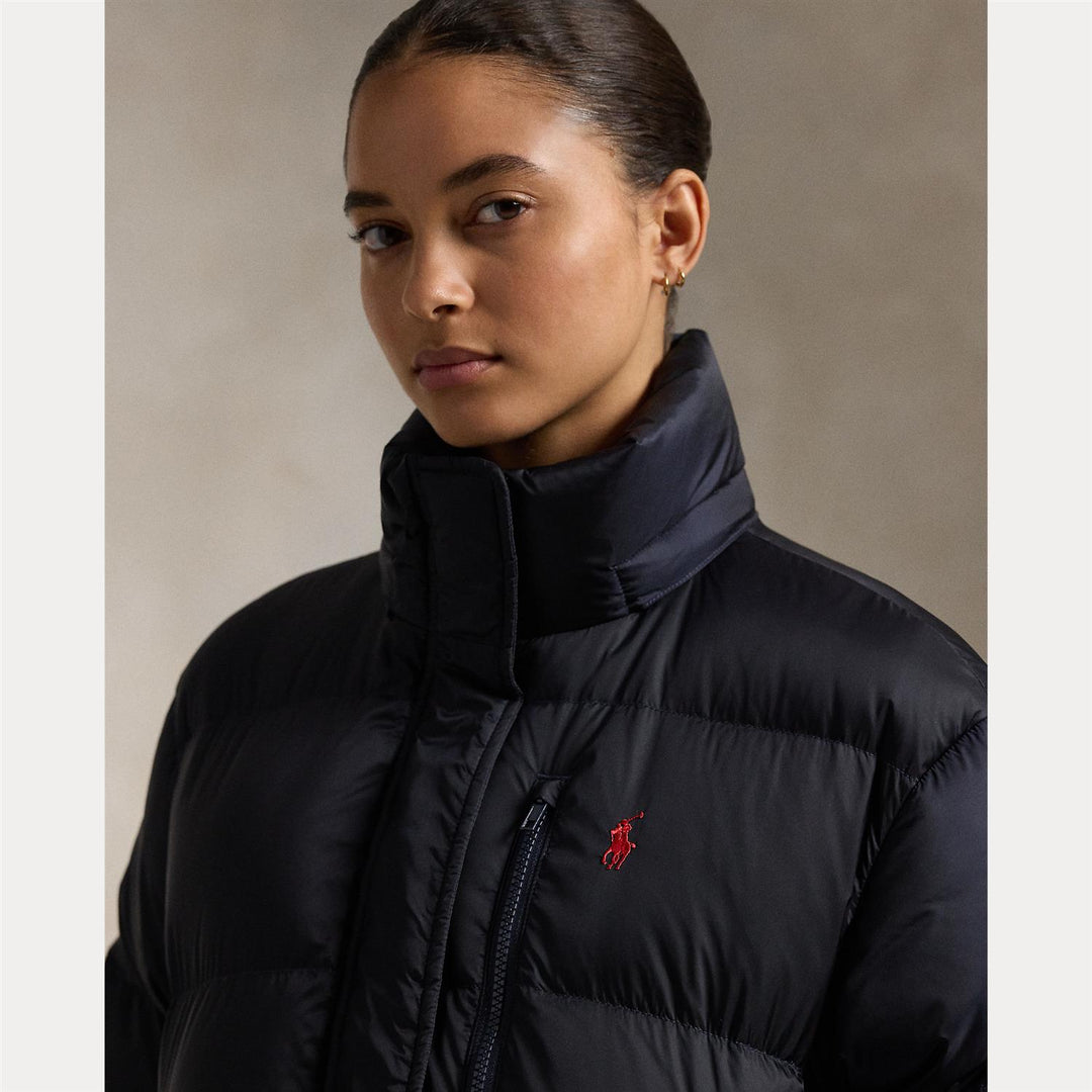 Water-Repellent Quilted Down Jacket