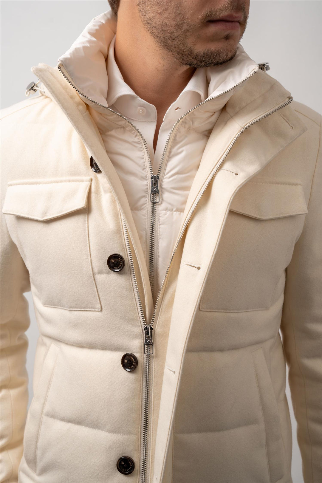 Field Down Jacket - White