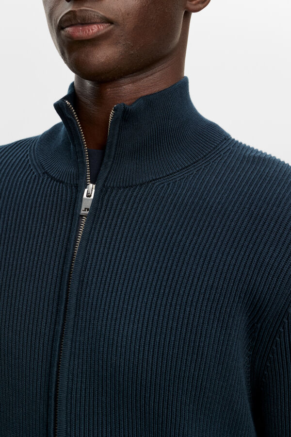 Alexis Full Zip Cardigan - Navy
