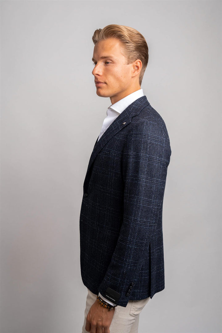 Check Blazer - Navy