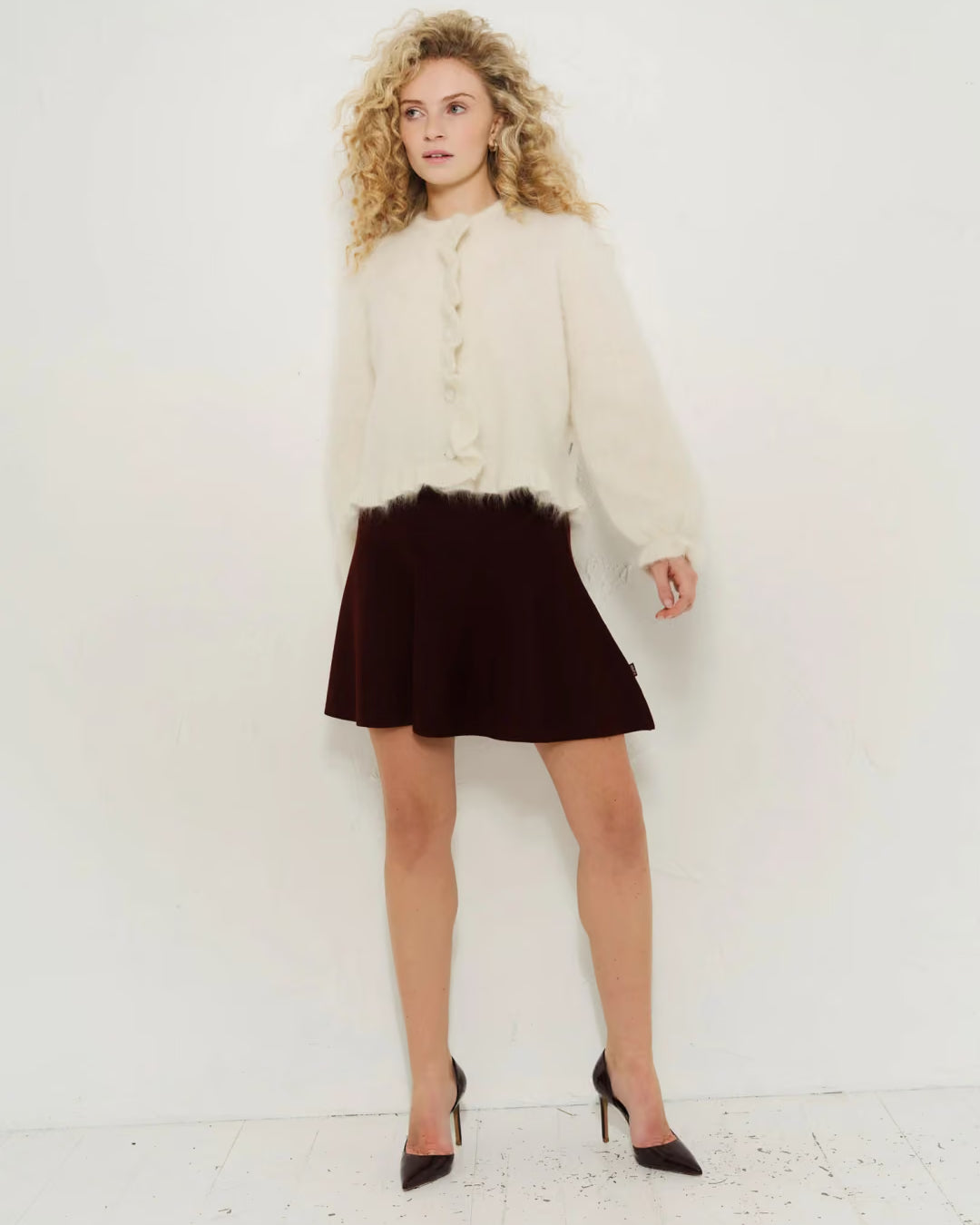 Ana Chunky Cardigan - Bright White