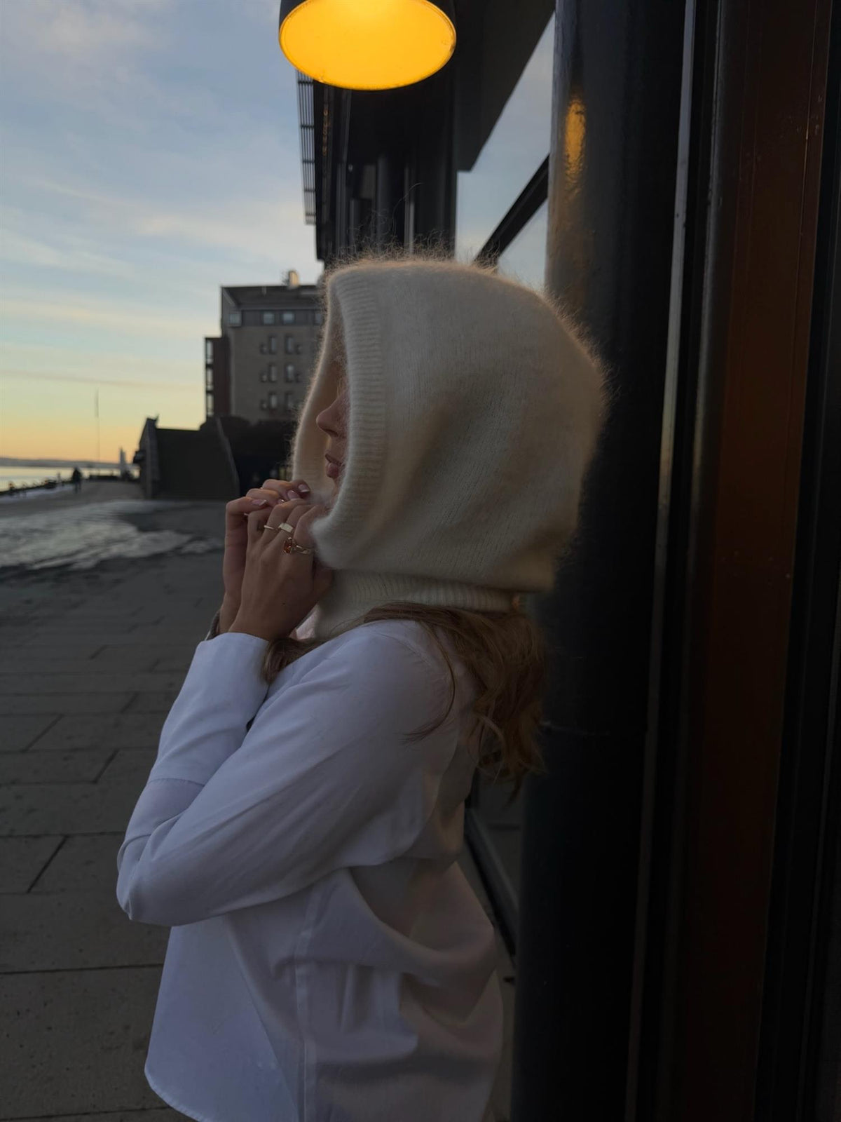 Kajsa Chunky Balaclava - Bright White