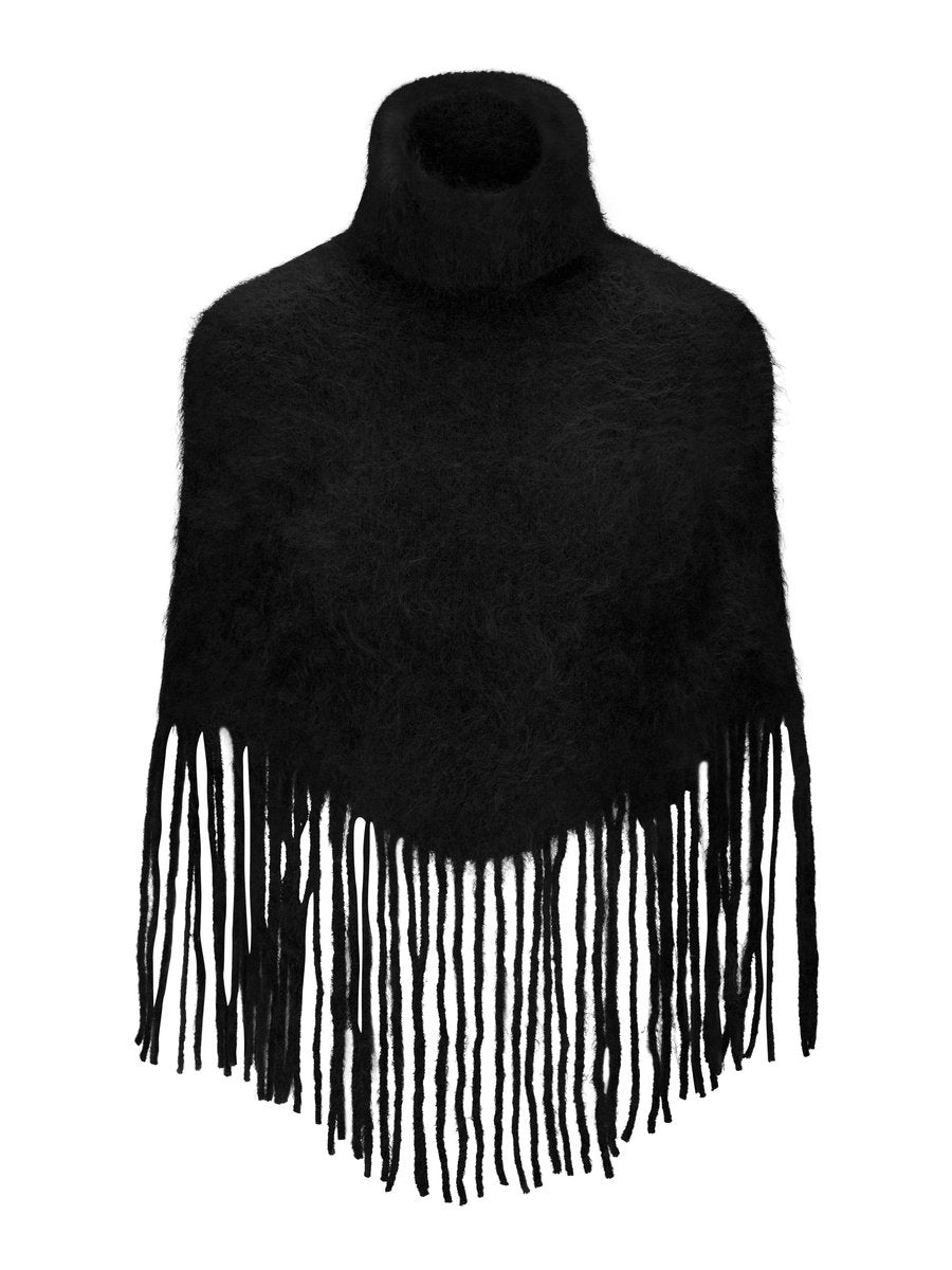 Nikola Chunky Poncho Black