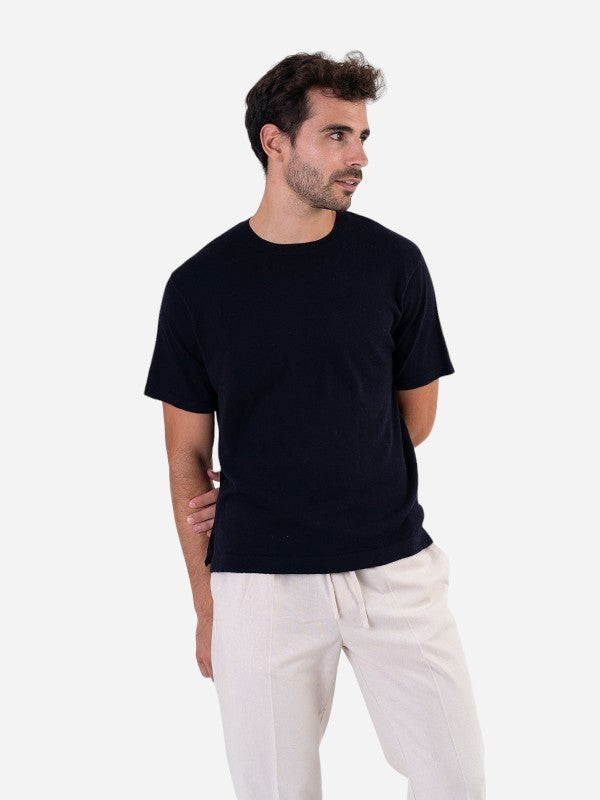 Alto Knitted T-shirt Navy