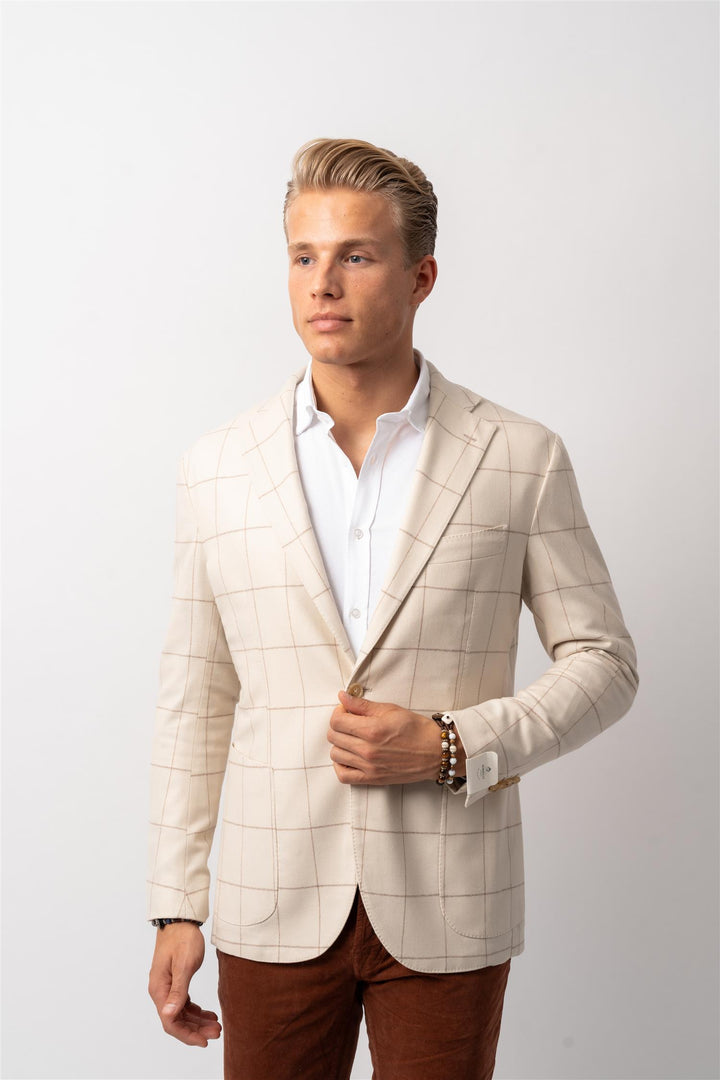 Unstructured jacket/cream