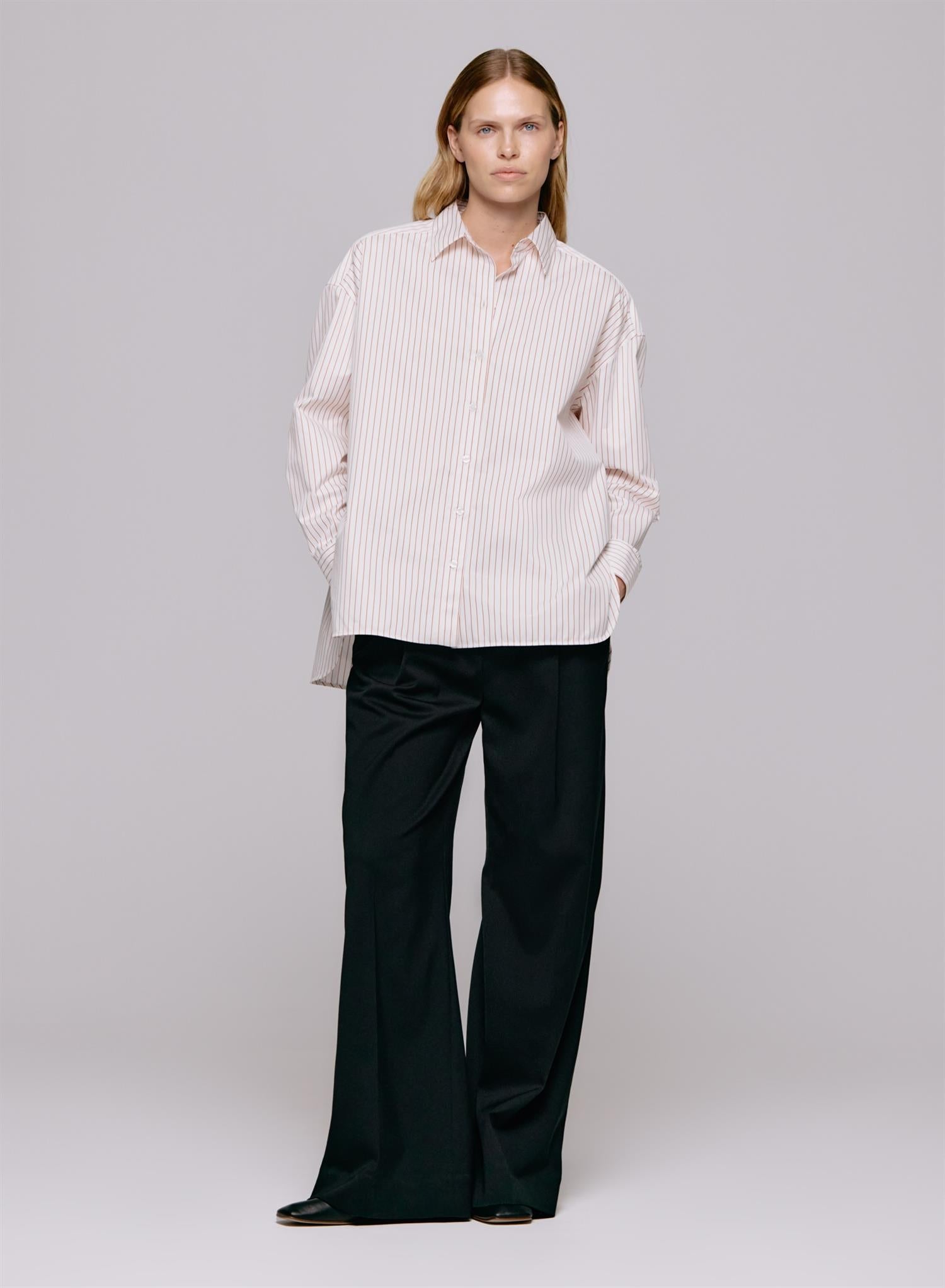 Edwina Shirt Burnt orange stripe