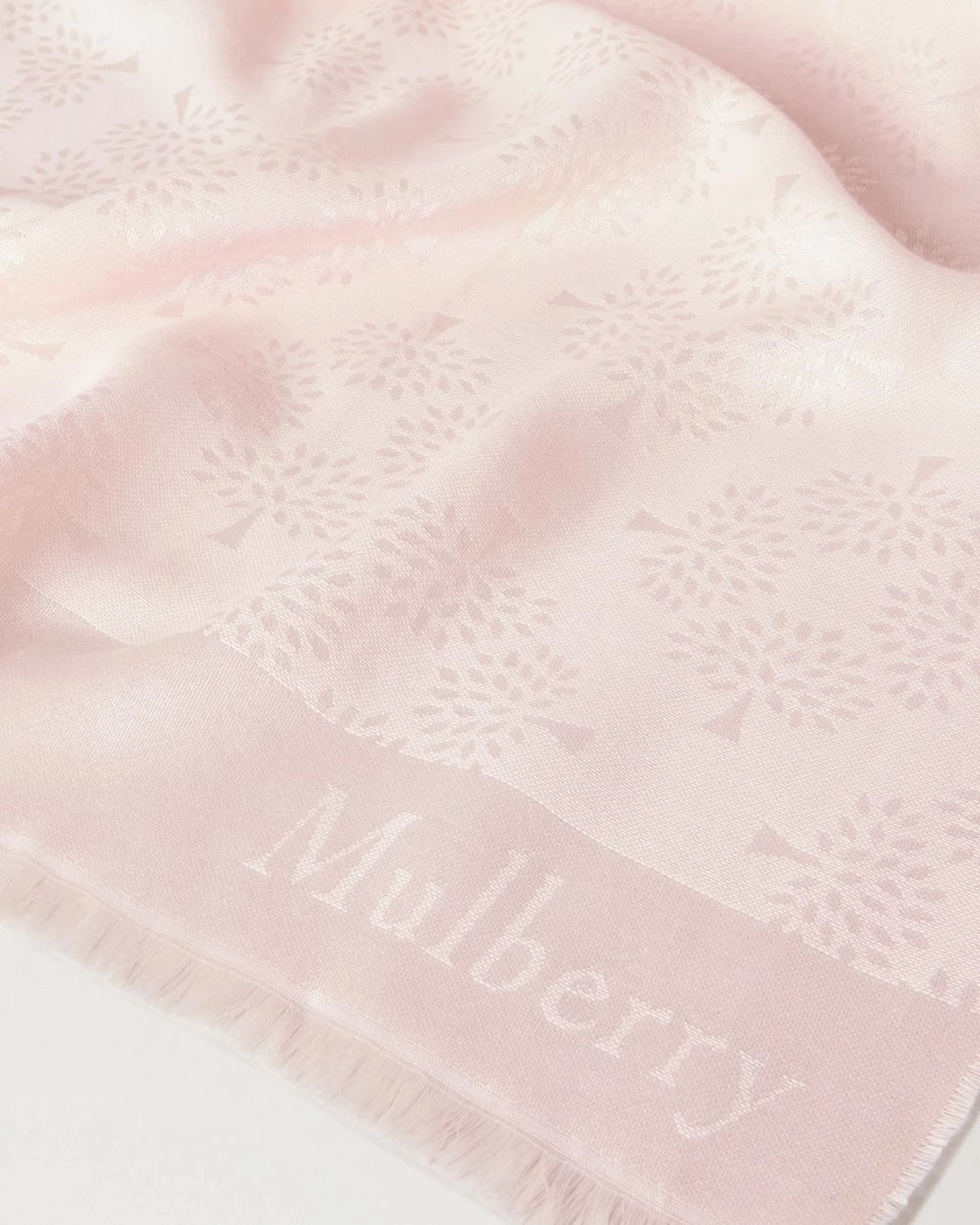 Mulberry Tree Rectangular Scarf Blossom Pink