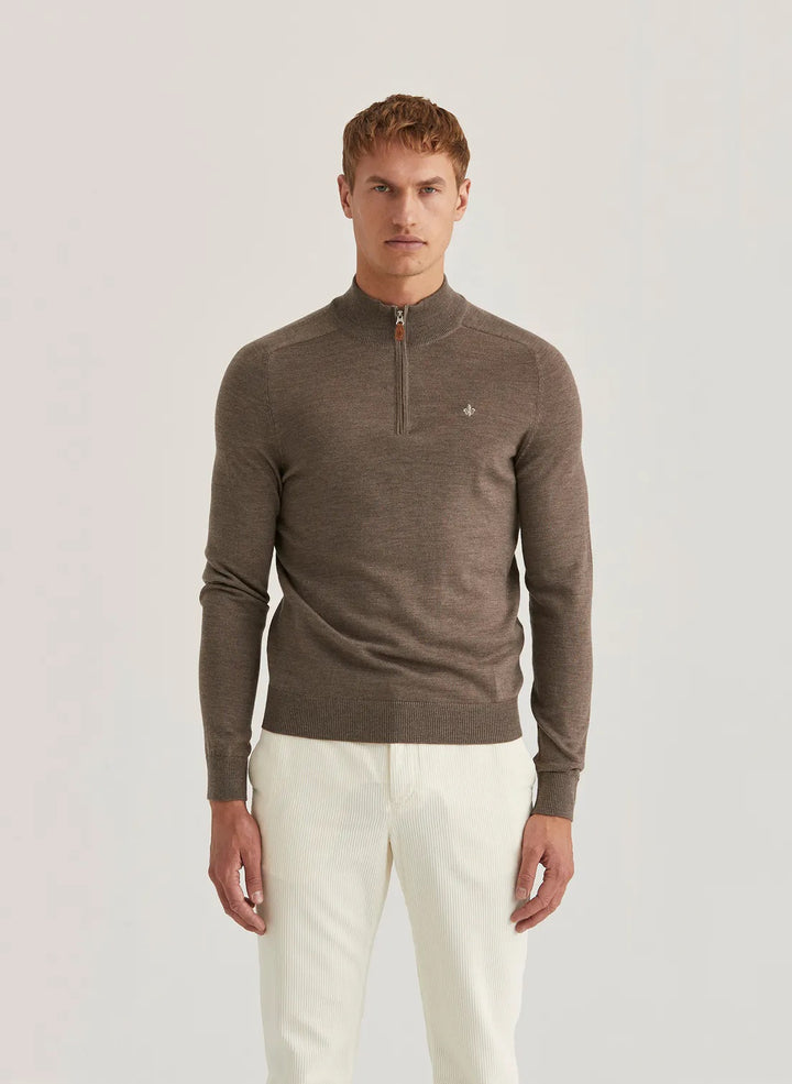 Merino John Zip 84 Brown