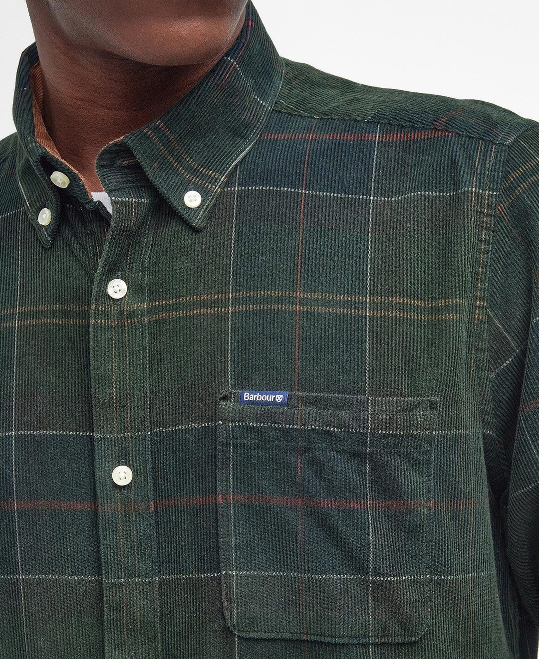 Blair Tailored Tartan Cord Shirt - Grønn