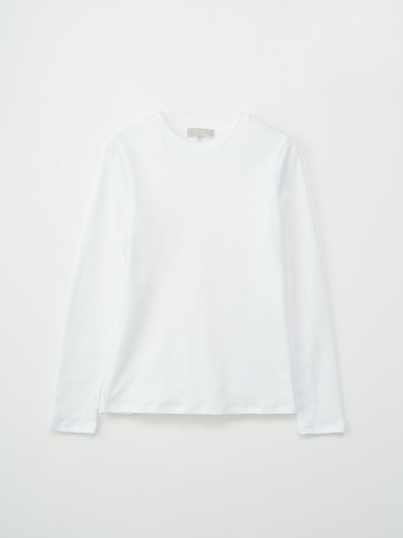 ROUNDNECK COTTON JERSEY LONGSLEEVE