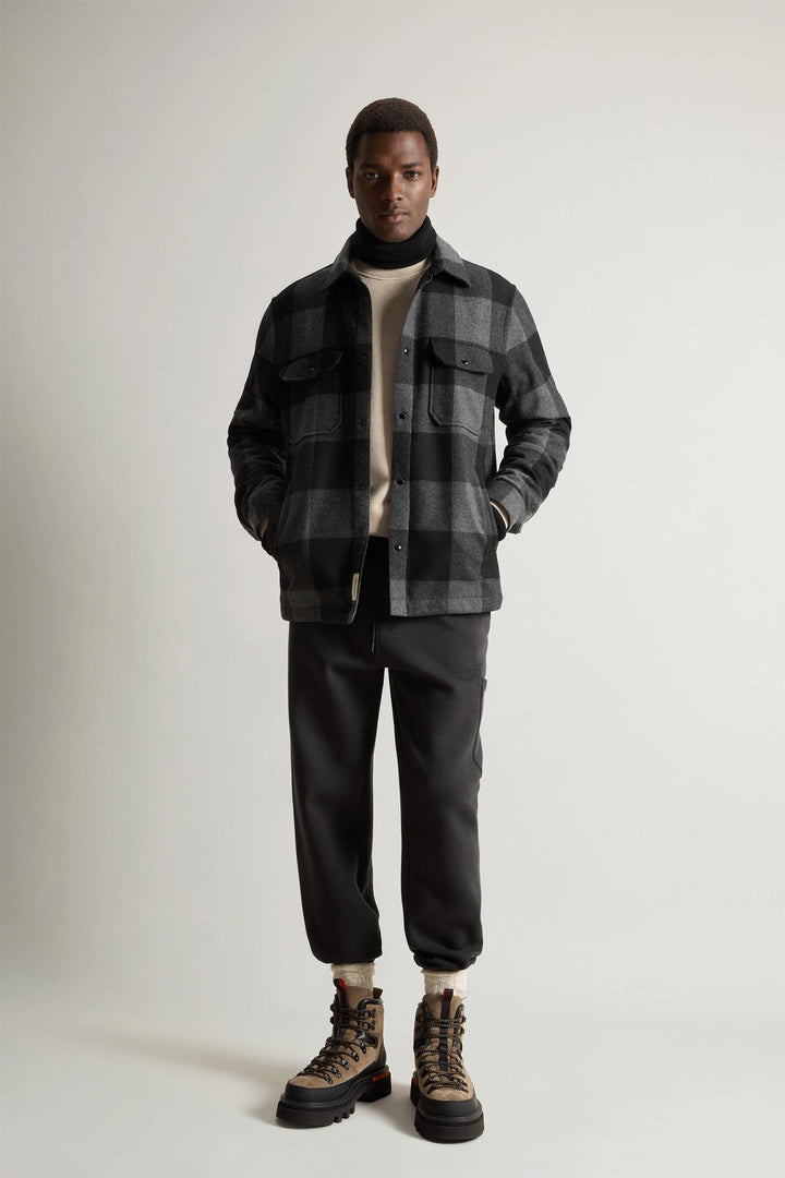 Alaskan Wool Check Overshirt - Ruter