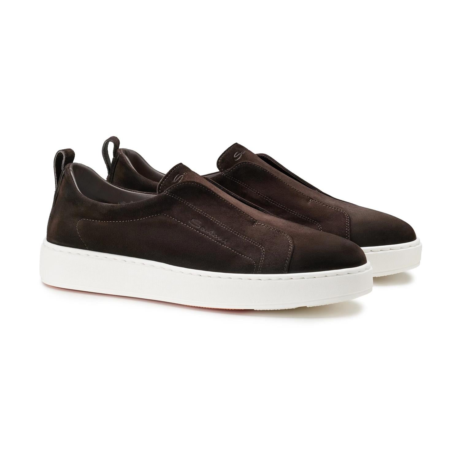 Suede Slip On Sneaker - Brun