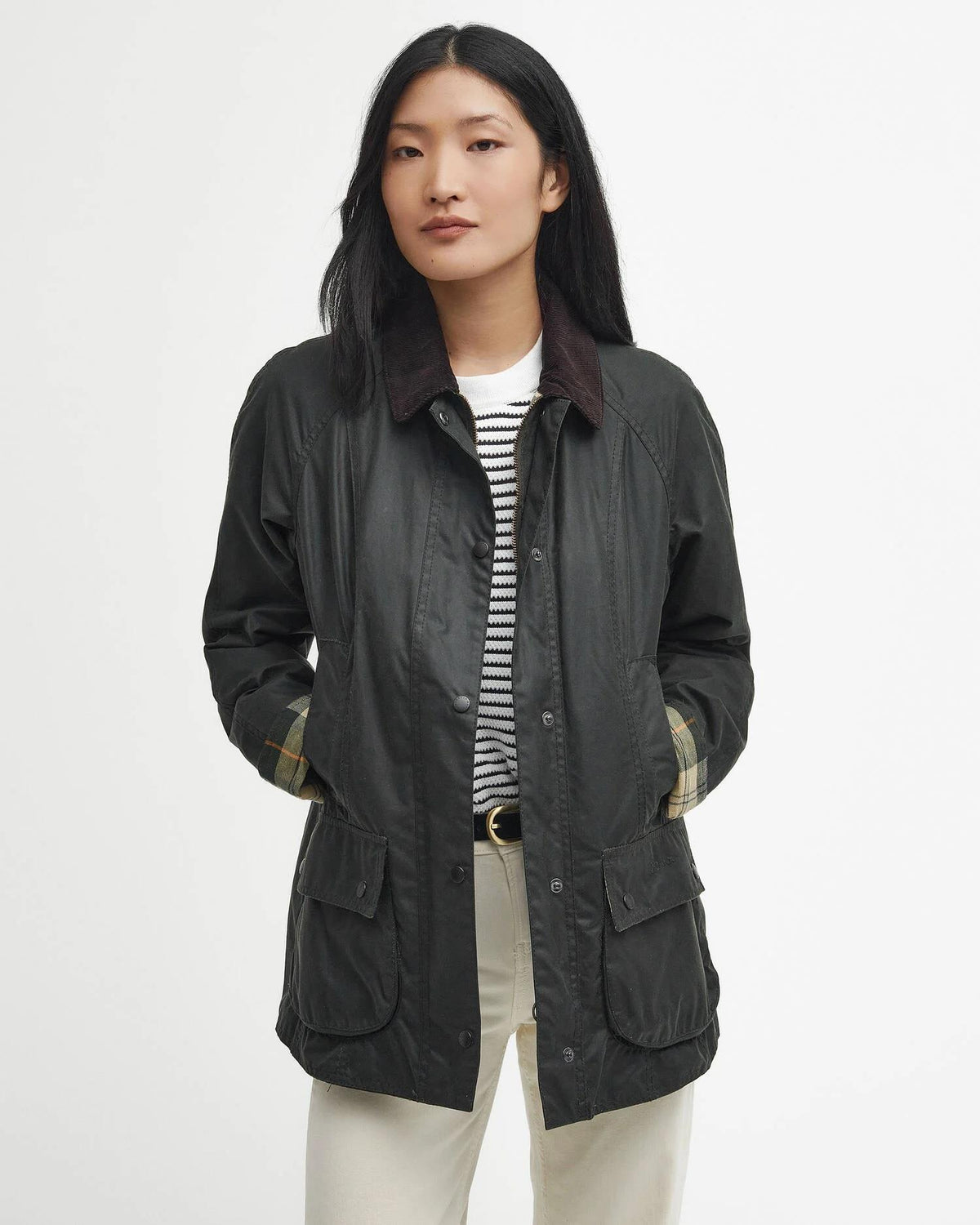 Beadnell Waxed Jacket Sage
