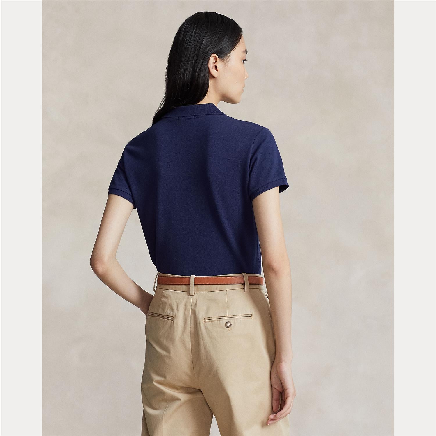 Slim Fit Stretch Polo Shirt Navy