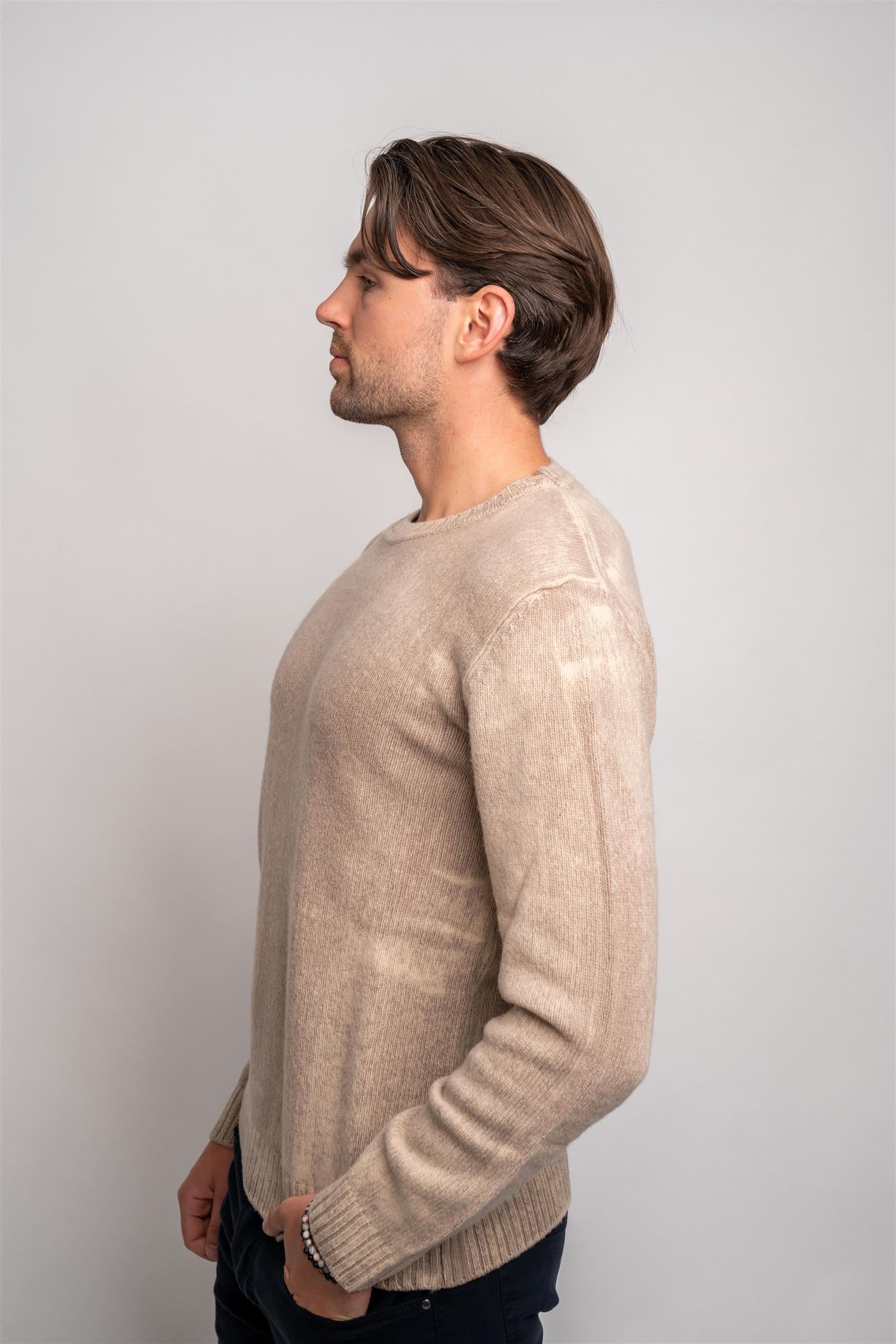 Wool Crew Neck - Beige