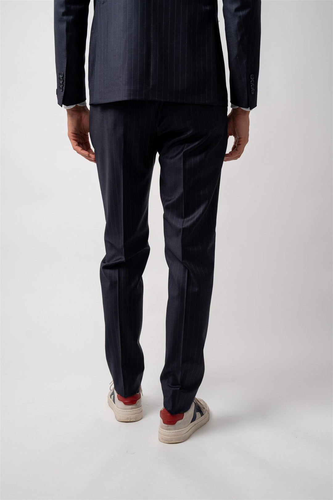 Pinstripe suit-Navy