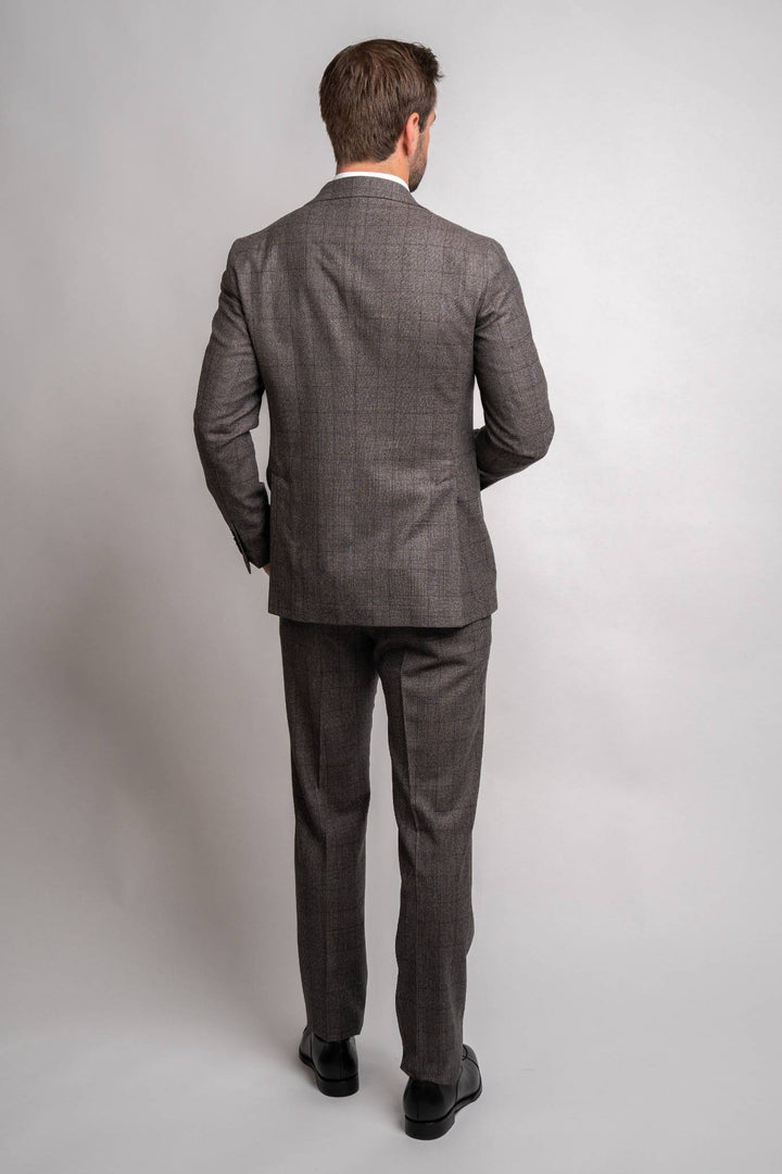 Check Suit - Brown