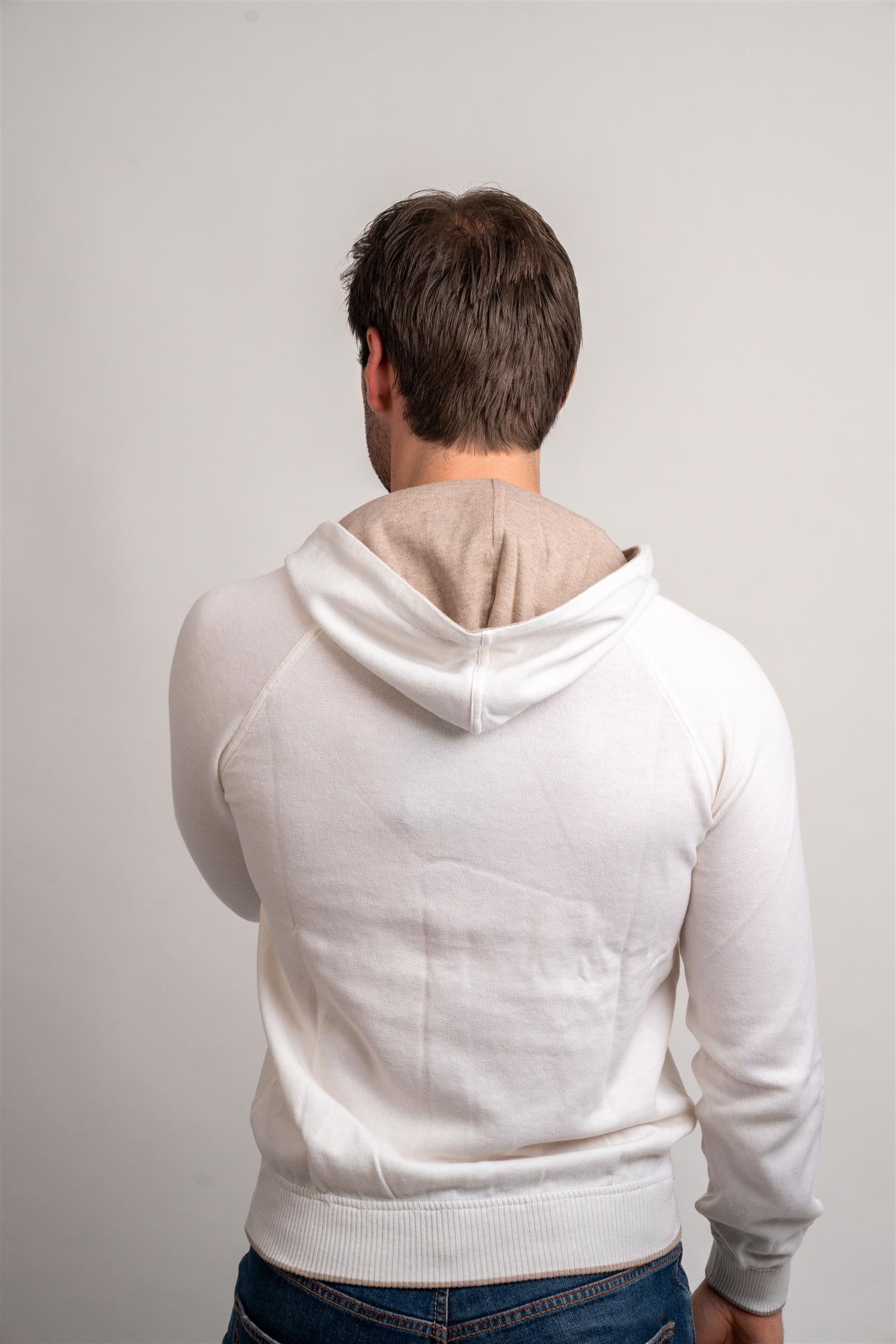 Cashmere / Cotton Hoodie - Off-White