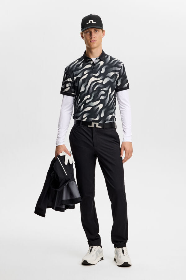 Tour Tech Print Polo - Bunker Fade
