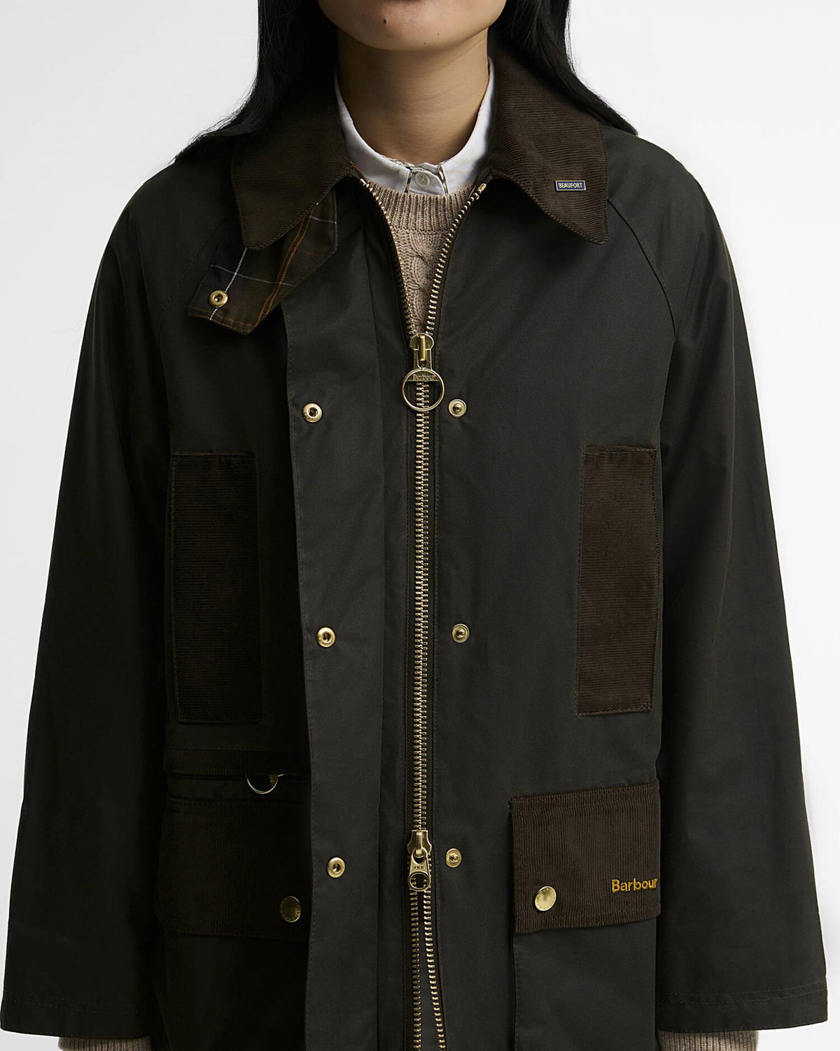 Icons Modern Beaufort Waxed Jacket Olive