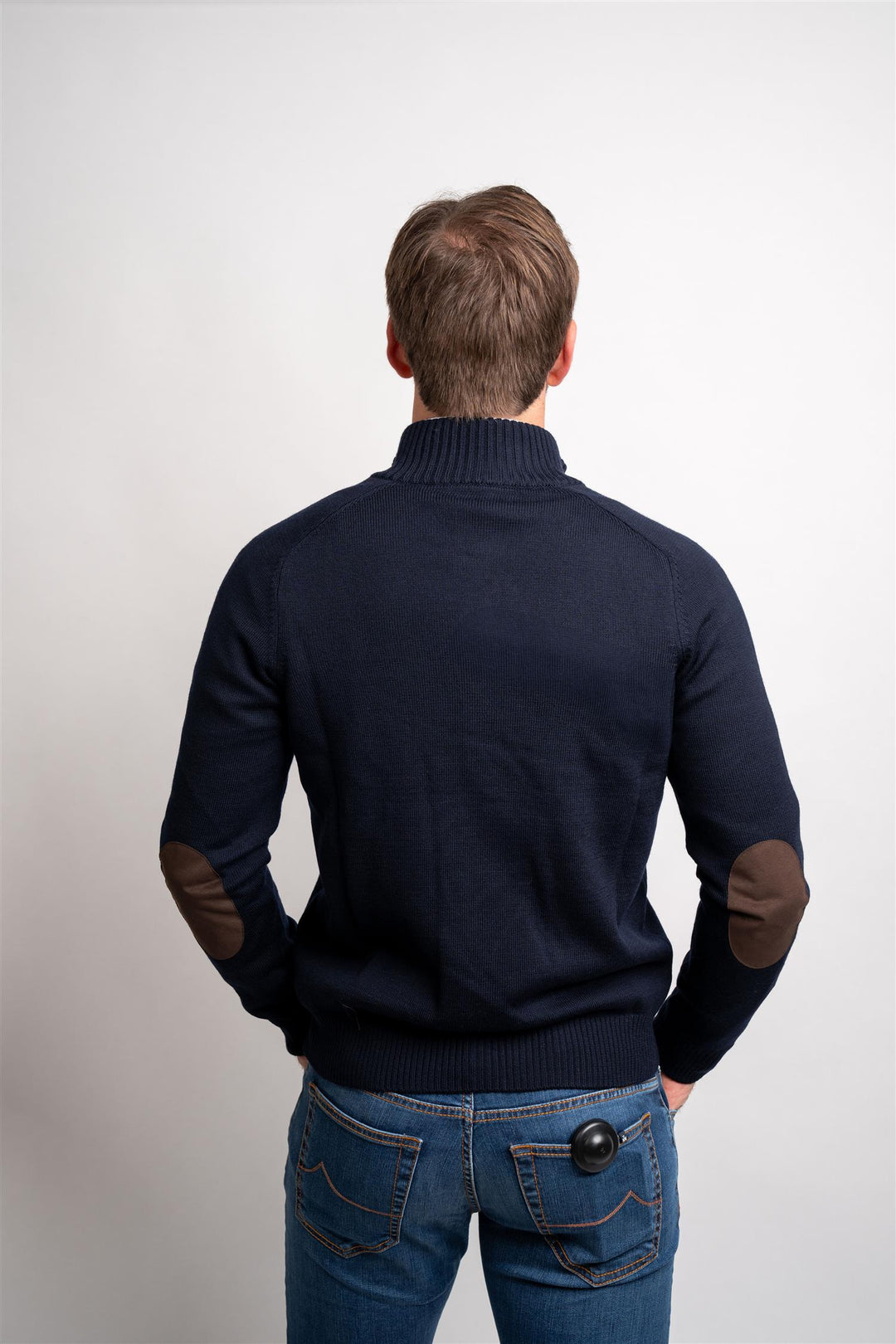 Full Zip - Navy/Brown