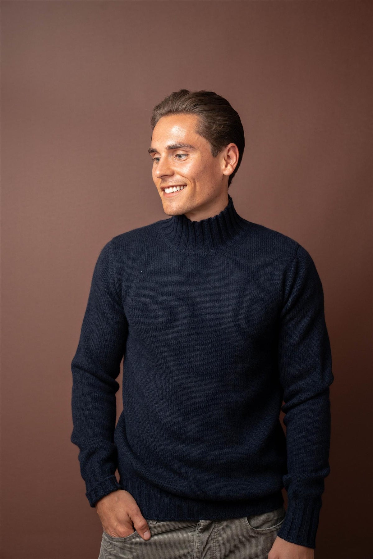 Cashmere Turtleneck - Navy