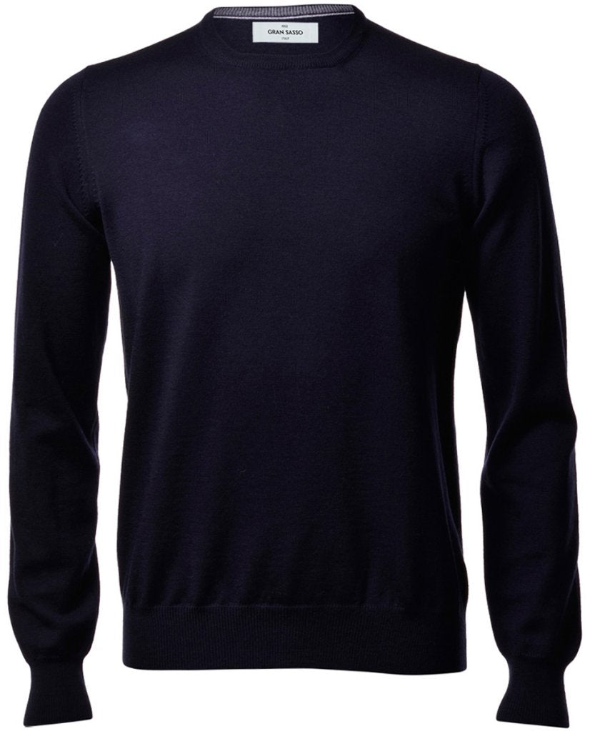 Crew Neck Merino - Navy