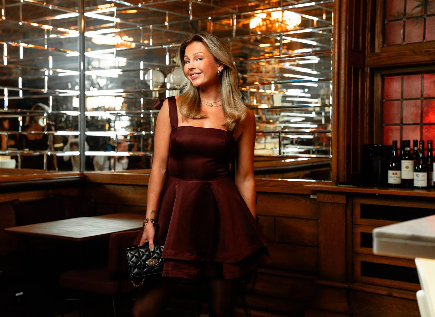 Livia Mini Dress Berry