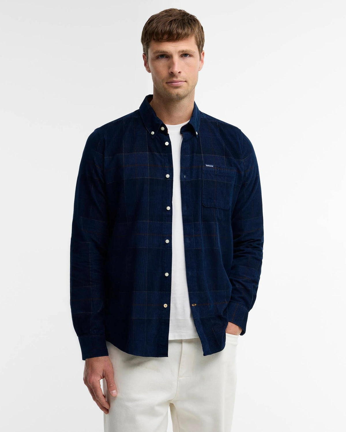 Blair Tailored Cord Shirt - Midnight Tartan