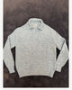 Long Sleeve Knitted Polo - Lyseblå