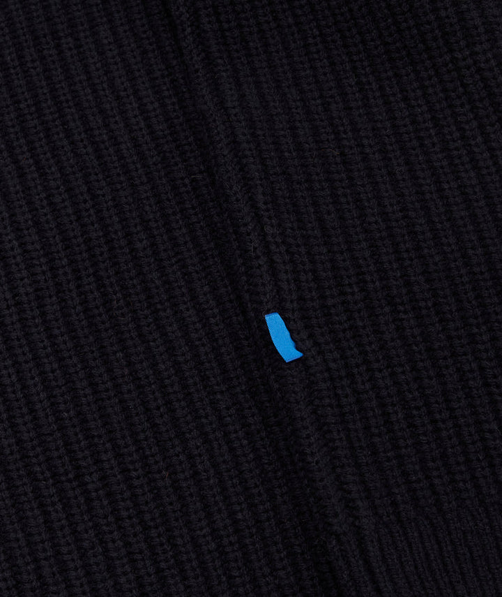 Boxy Wool Knit - Navy