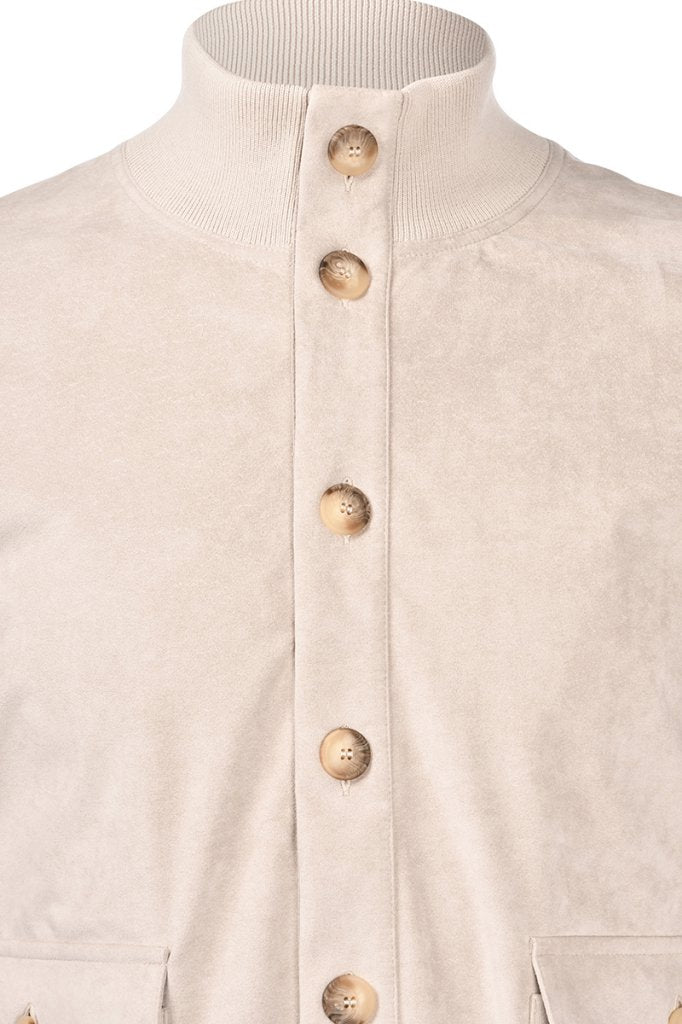 Alcantara Cardigan - Beige
