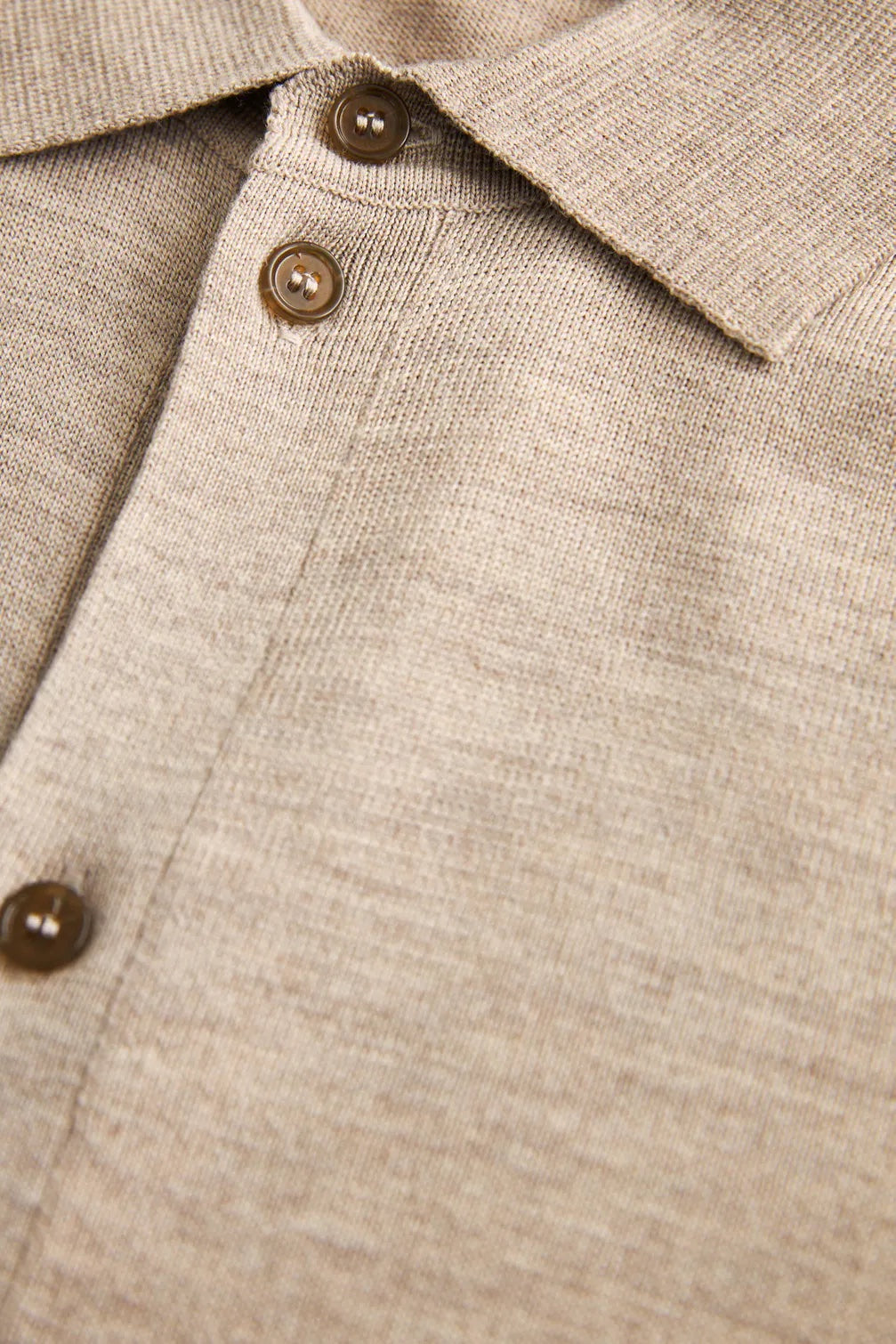 Merino Knitted Shirt - Khaki