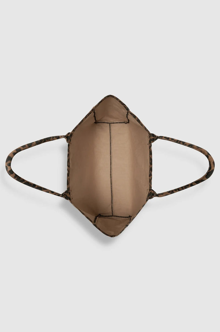 Leo Canvas Tote - Black and Brown Leopard