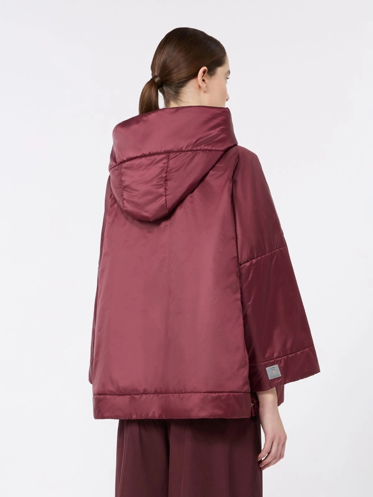 Hooded padded jacket- Red