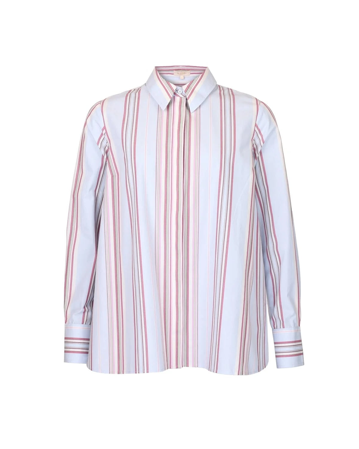 Poplin Relaxed Shirt - Blue Stripes