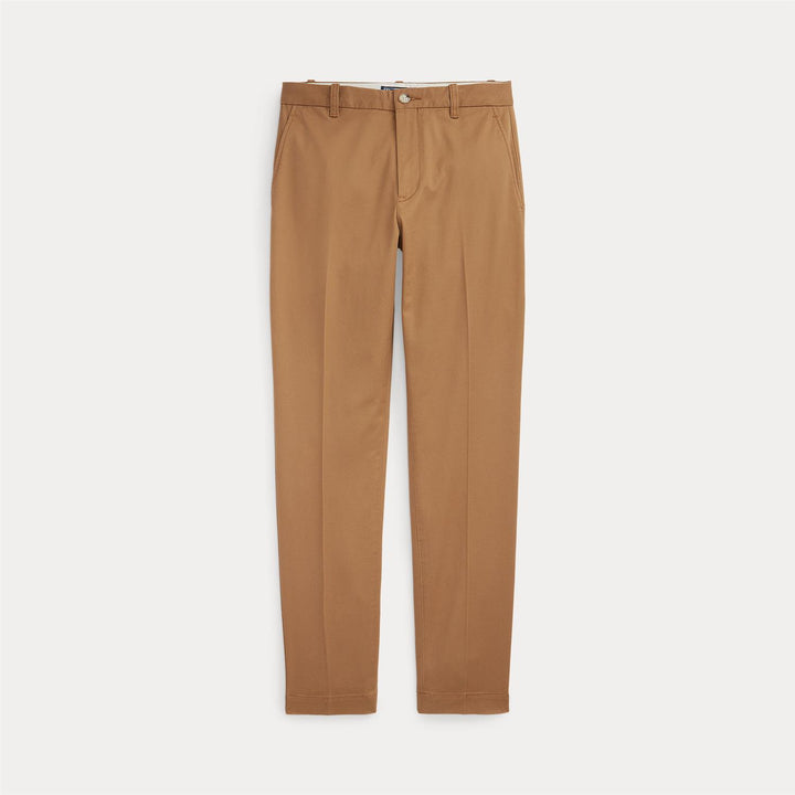 SLIM CHINO ANKLE FLAT FRONT - MONTANA KHAKI